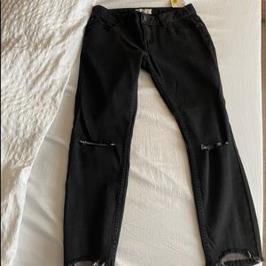Women free people black jeans
